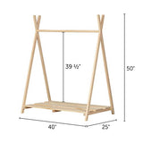 Clothes Rack for Kids-Natural Pine - Bippityboppityboo