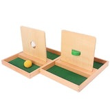 Montessori Imbucare Boxes and Toddler Sensorial Shelf Work